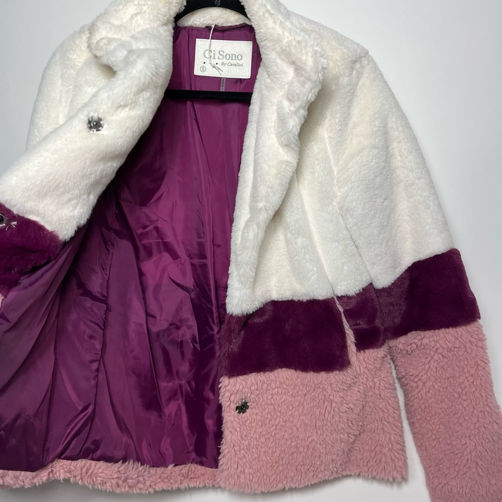 Multicolored Fuzzy Coat - Picture 2 of 7
